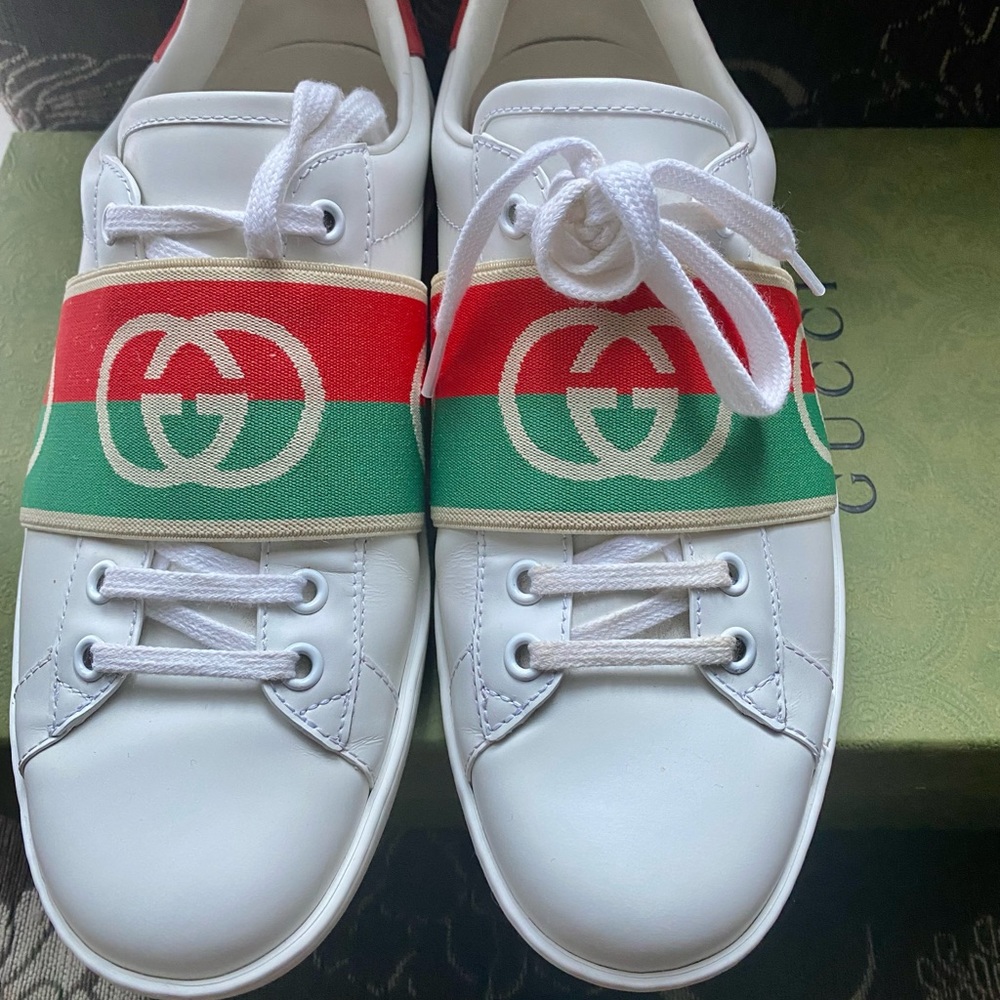 Gucci Ace Elastic Web Authentic - image 1